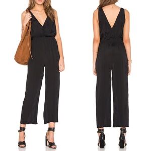 NEW Privacy Please "Gansel" Cropped Black Jupsuit in Black Sz. XS